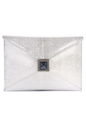 Srebrna torebka ślubna