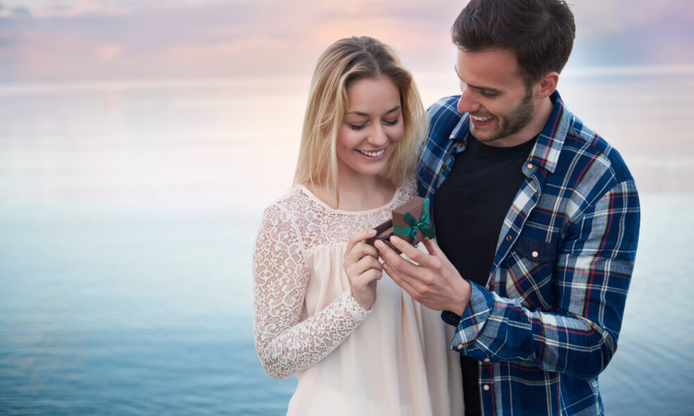 zaręczyny nad morzem