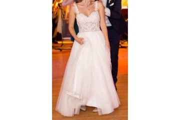 Suknia ślubna Kristin roz. 34 158cm+8cm obcas