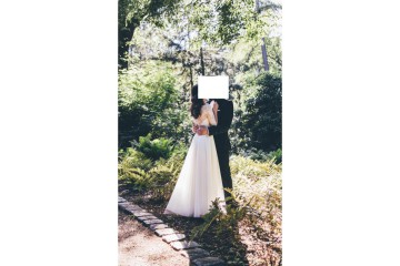suknia ślubna - koronkowa góra, tiulowy dół