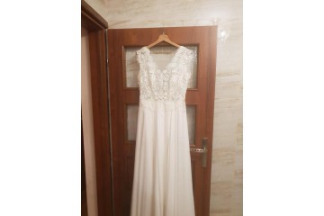 Piękna suknia Ślubna CLARA z salonu Antra w Myszkowie! rozm 40 kolor ecru