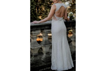 Przepiękna efektowna suknia ślubna Armonia Aries r.36
