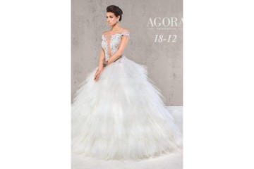 Przepiękna suknia ślubna Agora 18-12 r. 34/36, wzrost 162 + 8
