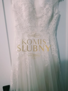 Suknia ślubna ecru 