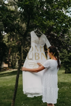 Rustykalna suknia ślubna/ suknia Boho/ delikatna suknia ślubna 