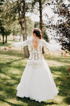 Rustykalna suknia ślubna/ suknia Boho/ delikatna suknia ślubna 