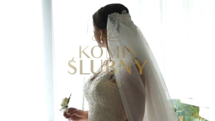 Kremowa suknia ślubna princess