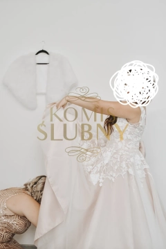 Suknia ślubna pudrowy róż