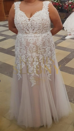 Suknia ślubna rybka plus size 2600 zł