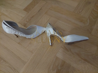 Buty ślubne ecru