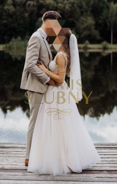 Suknia ślubna XXS + welon