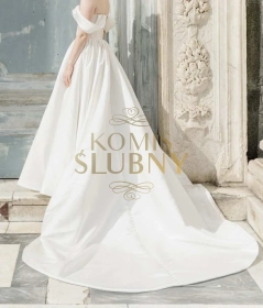 Sprzedam elegancką suknię ślubną z trenem