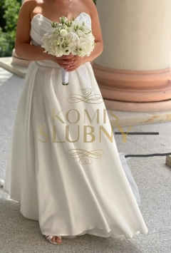 Suknia ślubna mikado 