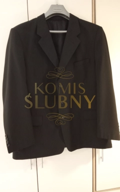 Sprzedam Garnitur Czarny Z Niebieską Nitka Trzyczęściowy Exellent