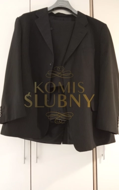 Sprzedam Garnitur Czarny Z Niebieską Nitka Trzyczęściowy Exellent