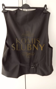 Sprzedam Garnitur Czarny Z Niebieską Nitka Trzyczęściowy Exellent