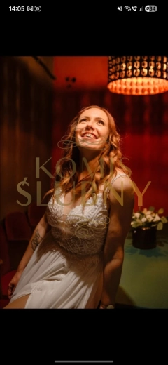 Suknia ślubna linia A rozmiar 38, na wzrost 172 