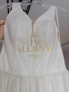 Suknia ślubna Queen ivory brokatowa 