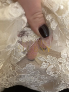 Suknia ślubna Josephine Koronkowa Kremowa