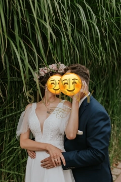 Subtelna suknia ślubna 