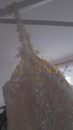 Sprzedam Przepiękną Suknię Ślubną Księżniczki z Tiulu obsypaną brokatem 