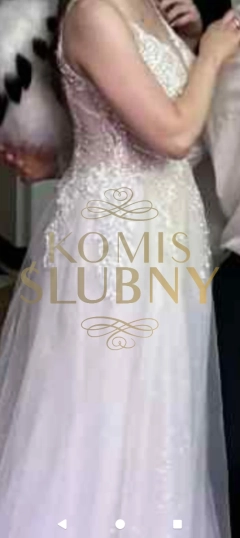 Sprzedam Przepiękną Suknię Ślubną Księżniczki z Tiulu obsypaną brokatem 