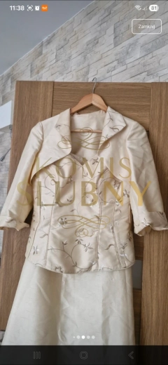 Suknia wieczorowa, bolerko, torebka