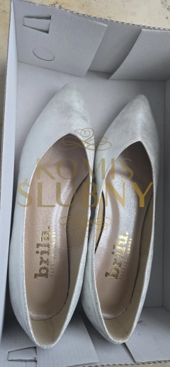 Srebrne baleriny roz 37 nowe