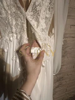 Suknia Ślubna Przewiewna Boho w Wersji Premium