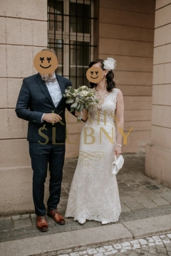 Sprzedam suknię ślubną ecru typu rybka 