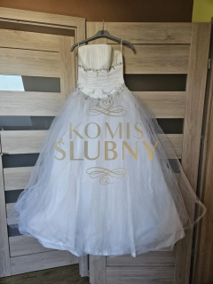 Sprzedam suknię ślubną firmy Duber typ princeska oraz bolerko. 