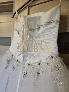 Sprzedam suknię ślubną firmy Duber typ princeska oraz bolerko. 