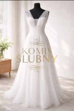 Nowa suknia ślubna z salonu rozmiar M na 175 cm