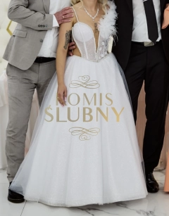 Suknia ślubna typu księżniczka XS/S