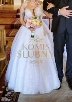 Suknia ślubna typu księżniczka XS/S