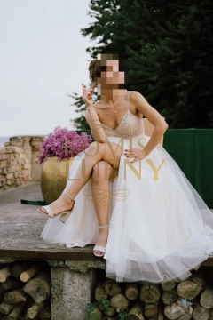 Suknia ślubna księżniczka – szyta na miarę, stan idealny S (160 cm)