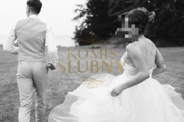 Suknia ślubna księżniczka – szyta na miarę, stan idealny S (160 cm)
